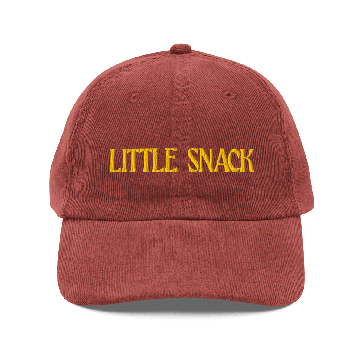Little Snack Embroidered Corduroy Hat