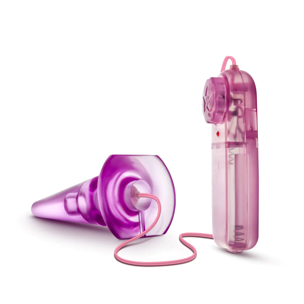 B Yours Basic Pleaser Remote-Control Pink 4-Inch Vibrating Anal Plug