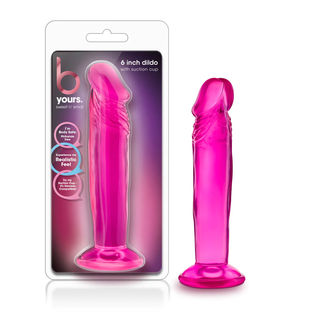 B Yours Sweet N' Small 6 Realistic Pink 6.5-Inch Long Dildo