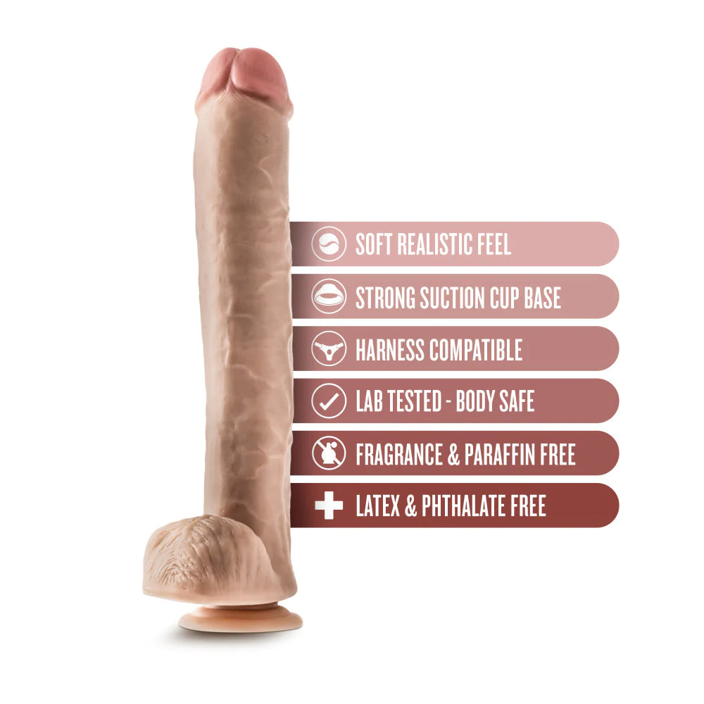Dr. Skin Dr. Michael 14 Inch Long Dildo - Vanilla