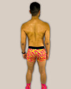 Men's Electric Zebra Boxer Trunk Underwear with Pouch