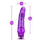 B Yours Vibe 7 Realistic Purple 8.5-Inch Long Vibrating Dildo