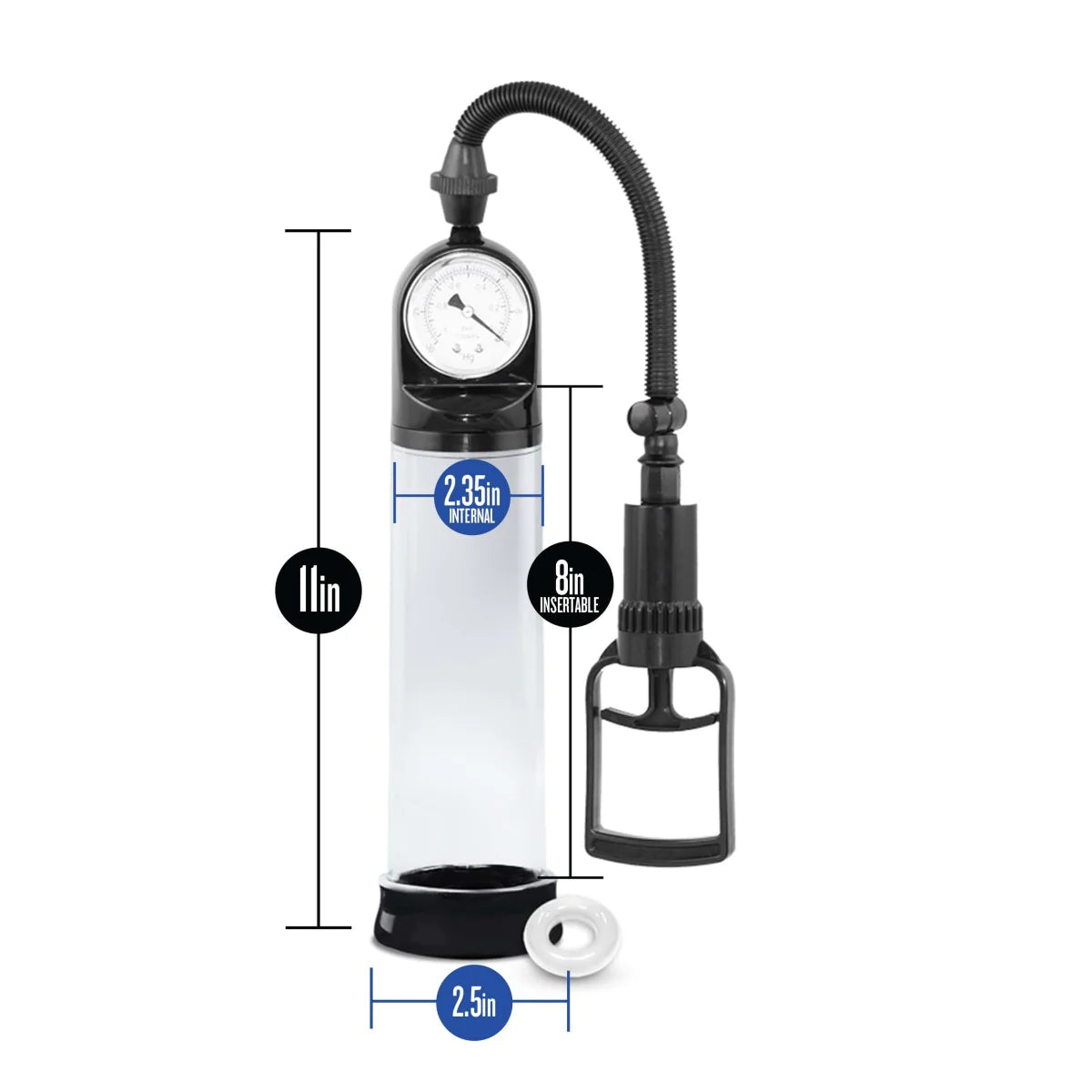 Performance VX2 Male Enhancement Clear/Black Pump