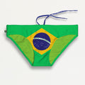 TEAM BRASIL 🇧🇷 FLAG SUNGA - Men's Designer Swimwear