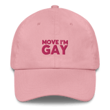 Move I'm GAY Embroidered Hat for Pride