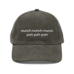 munch munch munch yum yum yum Embroidered Hat