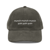 munch munch munch yum yum yum Embroidered Hat