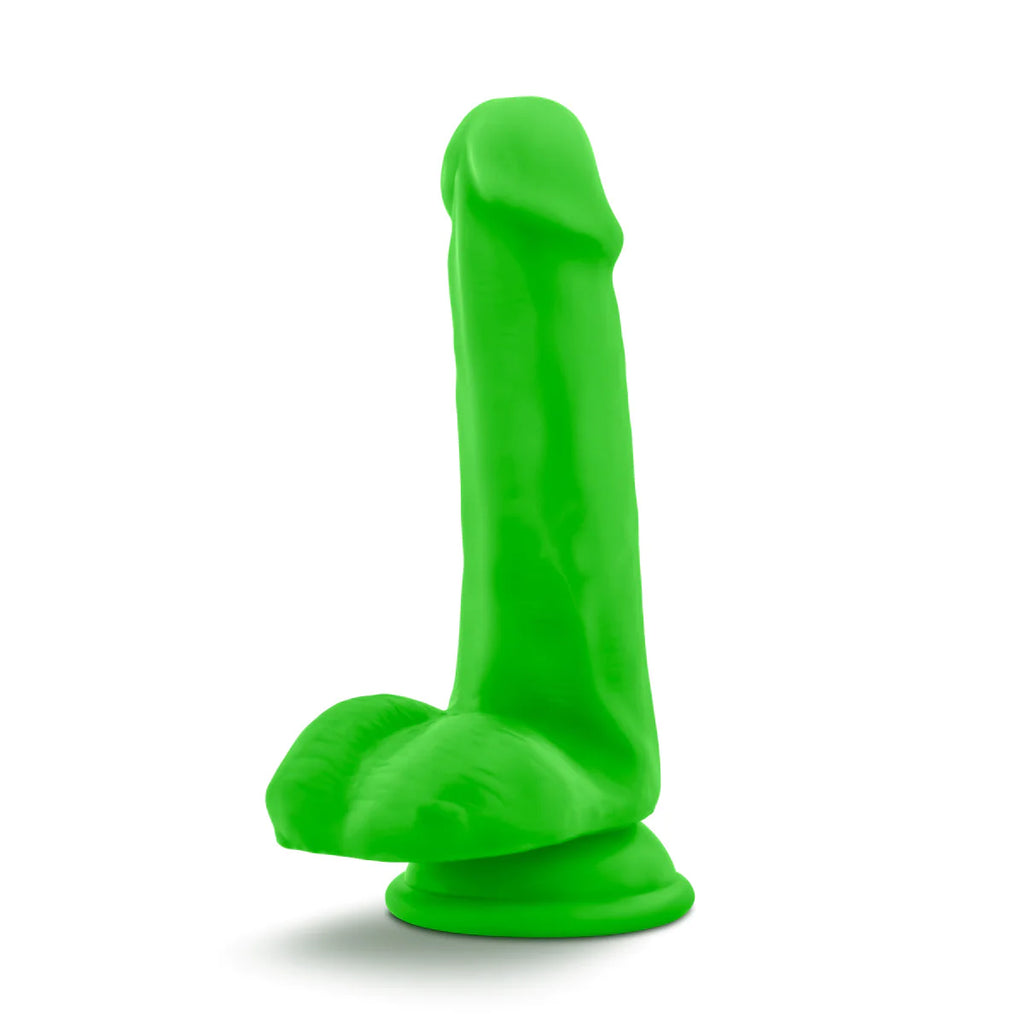 Neo Realistic Neon Green 6-Inch Long Dildo