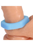 Rock Solid The Cog Silicone Cock Ring - Blue