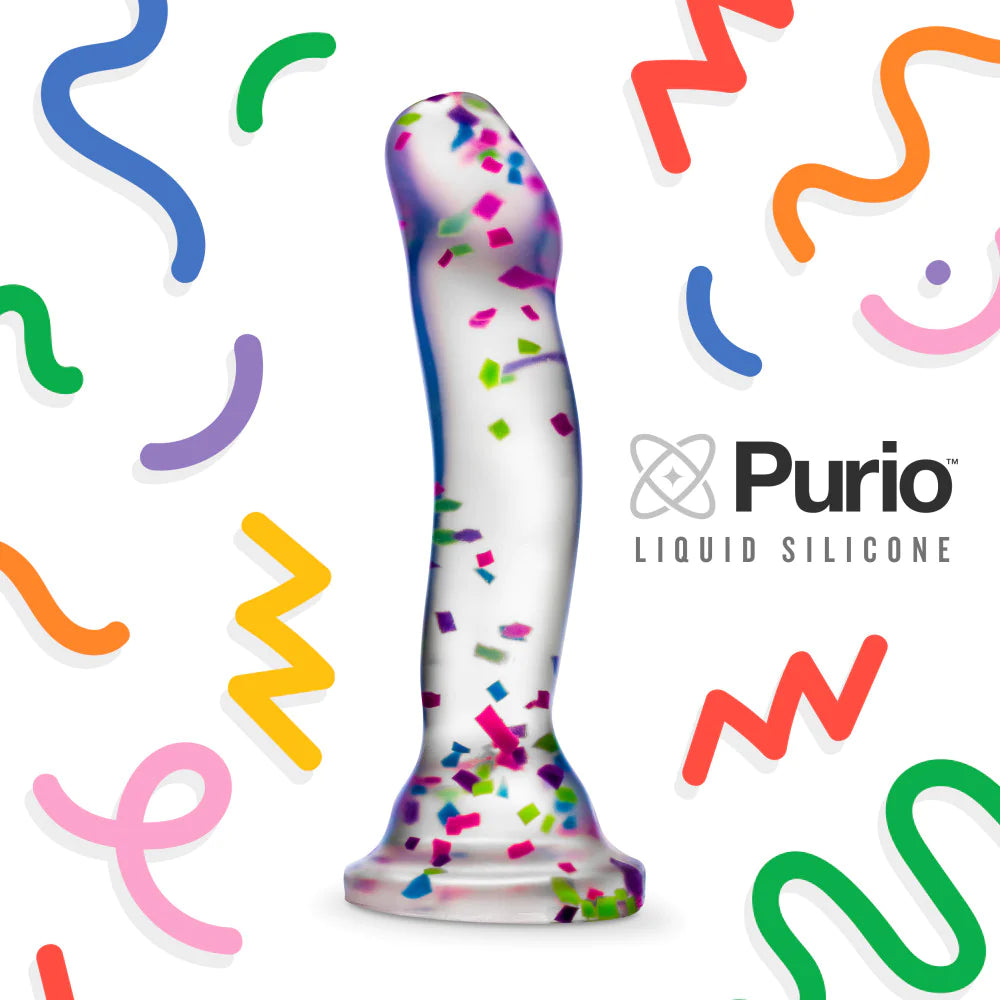 Neo Elite Glow in the Dark Silicone Hanky Panky Dildo 7.5in