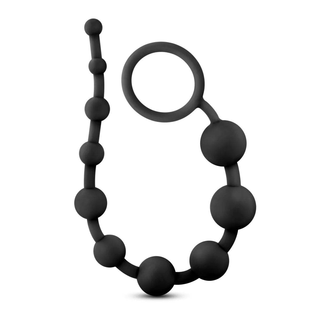 Anal Adventures Platinum Black 12.5-Inch Anal Beads