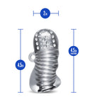 Rize Squeezy Multi-Textured Chamber Squeezable Clear Stroker