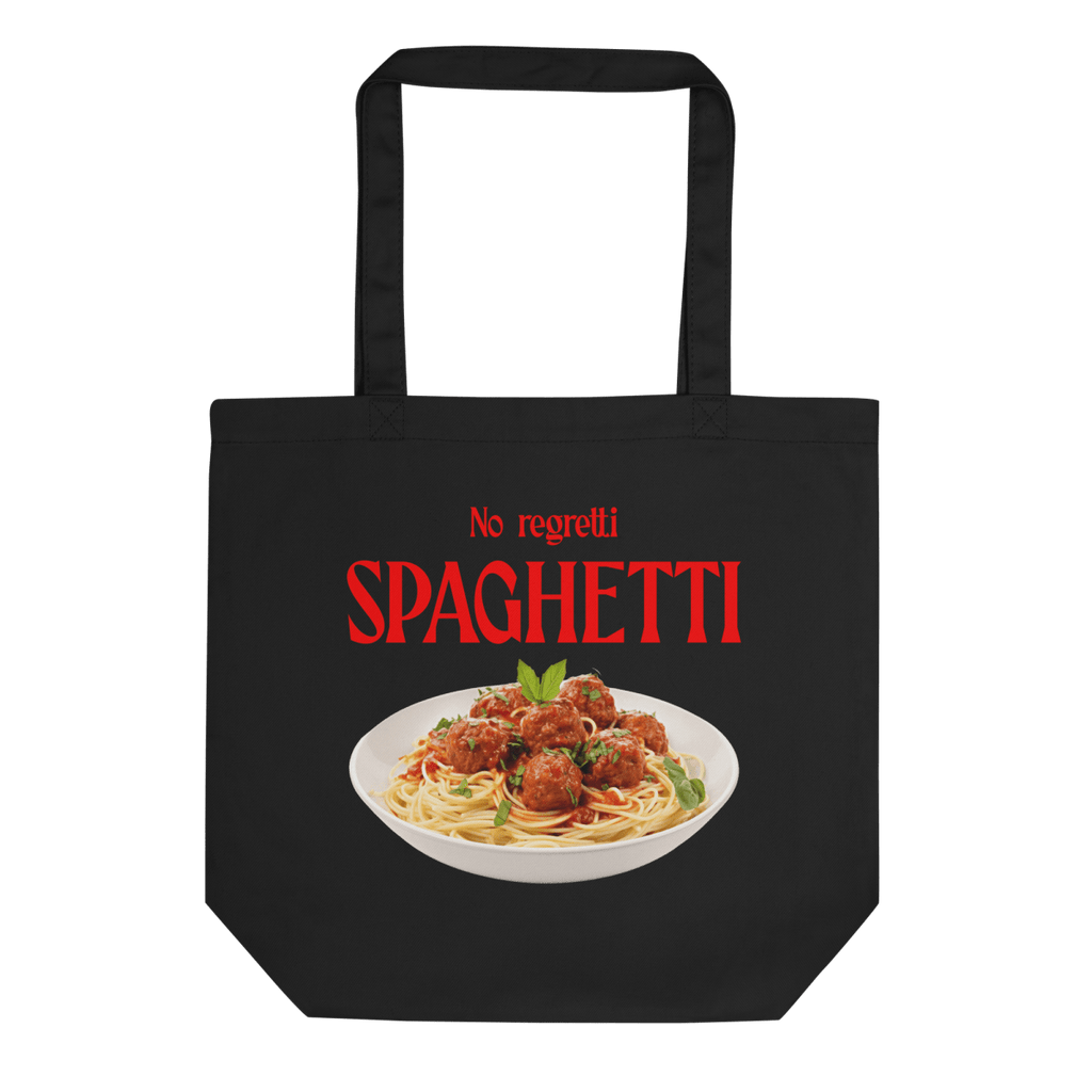 No Regretti Spaghetti Tote Bag