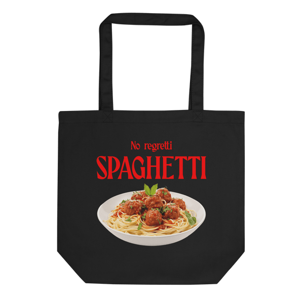 No Regretti Spaghetti Tote Bag