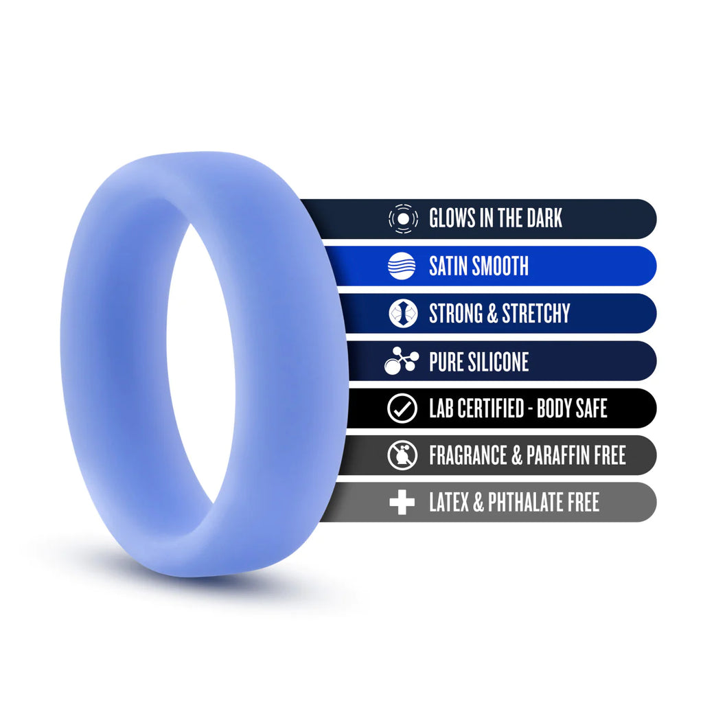 Performance glo: glow in the dark blue penis ring CULTUREEDIT Performance glo: glow in the dark blue penis ring CULTUREEDIT