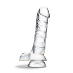 B Yours Diamond Dazzle Realistic Clear 9-Inch Long Dildo