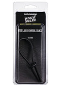 Rock Solid The Lasso Double Lock Adjustable Silicone Cock Tie - Black