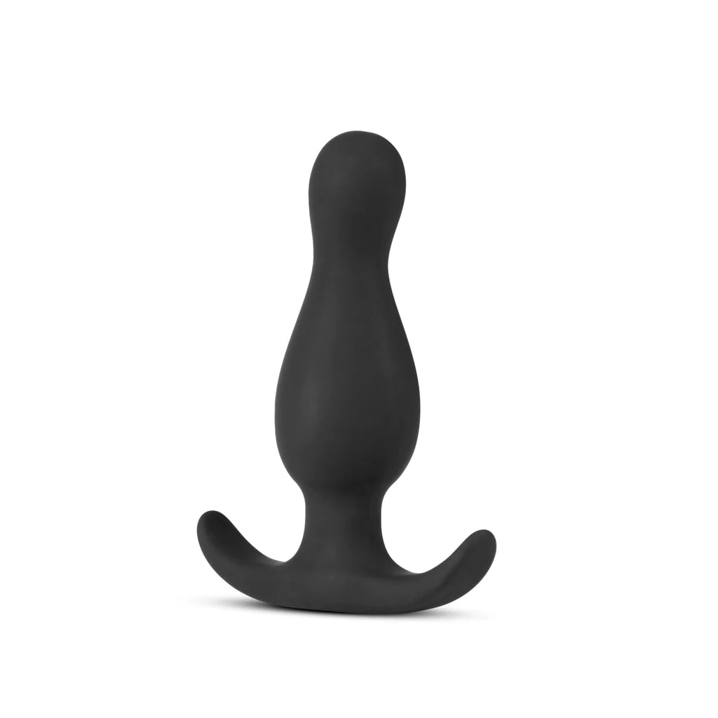 Blush Anal Adventures Platinum Curve Curved Black 3.5-Inch Anal Plug