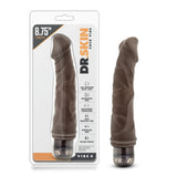 Dr. Skin Cock Vibe 6 Realistic Chocolate 9-Inch Long Vibrating Dildo