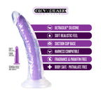 Neo Elite Glow In The Dark Neon Purple 7.5-Inch Long Dildo