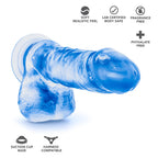 B Yours Sweet N' Hard 2 Realistic Blue 8-Inch Long Dildo