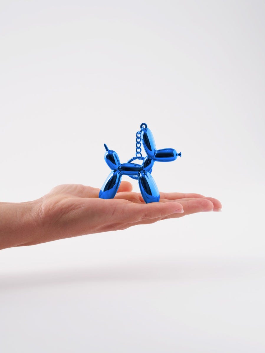 Jeff Koons Balloon Dog Tag - Blue