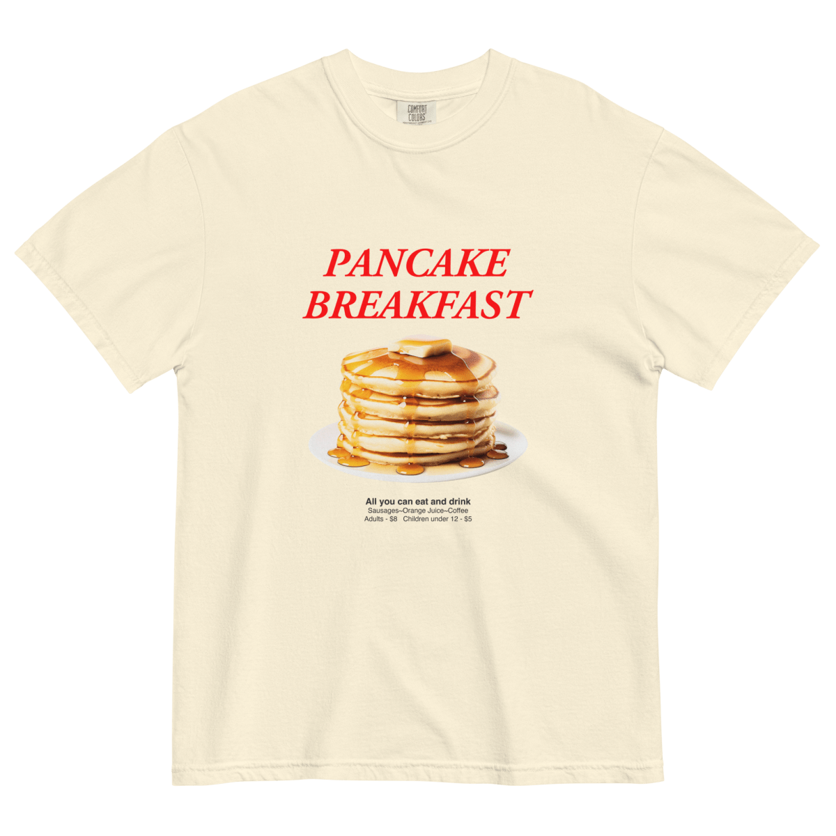 Pancake Breakfast T-Shirt - Ivory