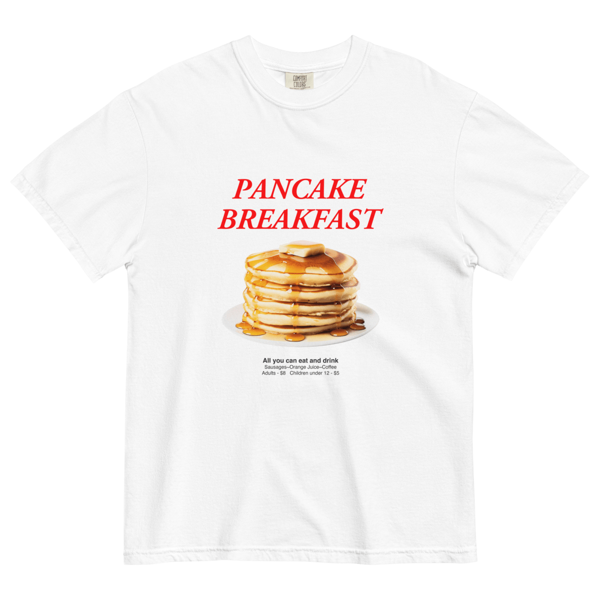 Pancake Breakfast T-Shirt - White