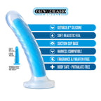 Neo Elite Tao Glow In The Dark Neon Blue 7-Inch Long Dildo
