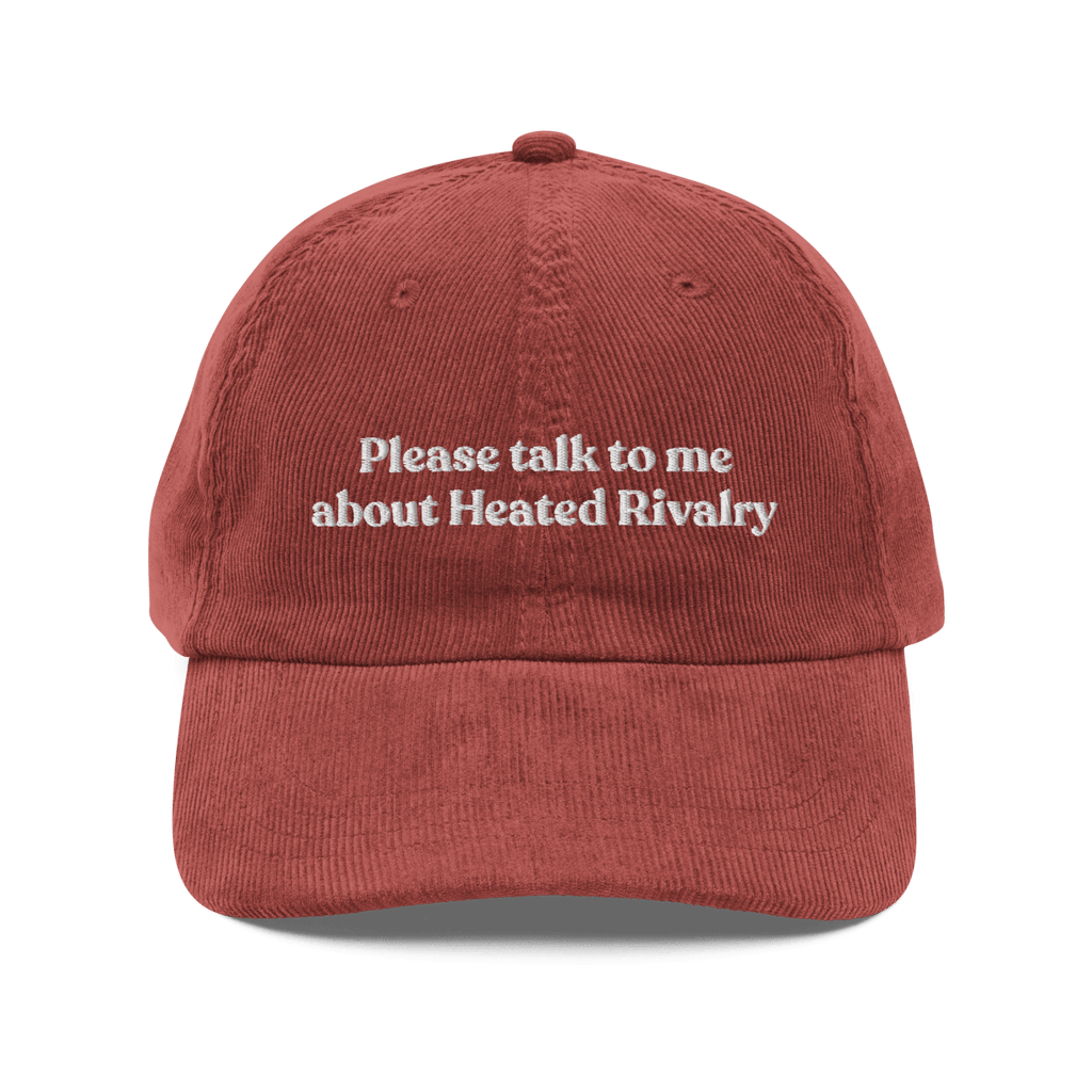 Please Talk To Me About Heated Rivalry Embroidered Hat