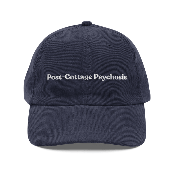 Post-Cottage Psychosis Embroidered Corduroy Hat