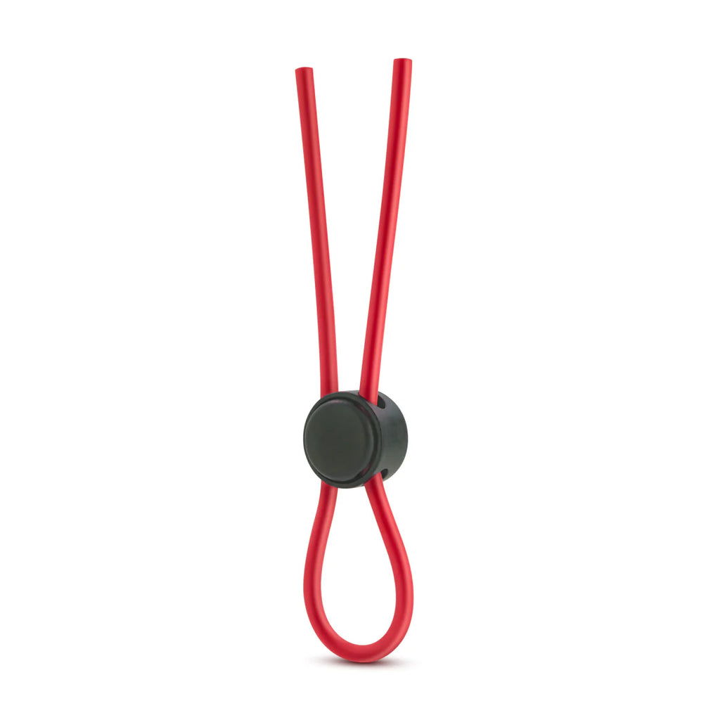 Stay Hard Red Silicone Loop Penis Ring