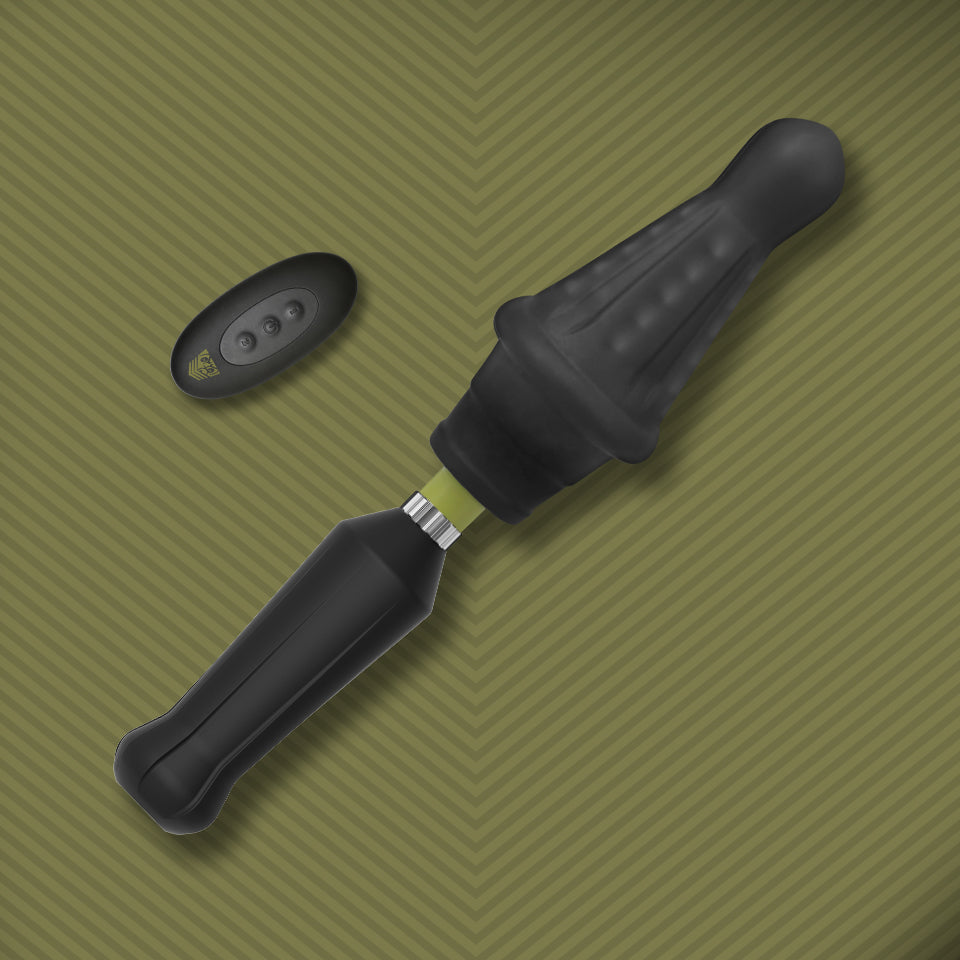 Fort Troff Robo Rammer Rotating Ridge Rimming Dong, Dual-Motor Vibrator