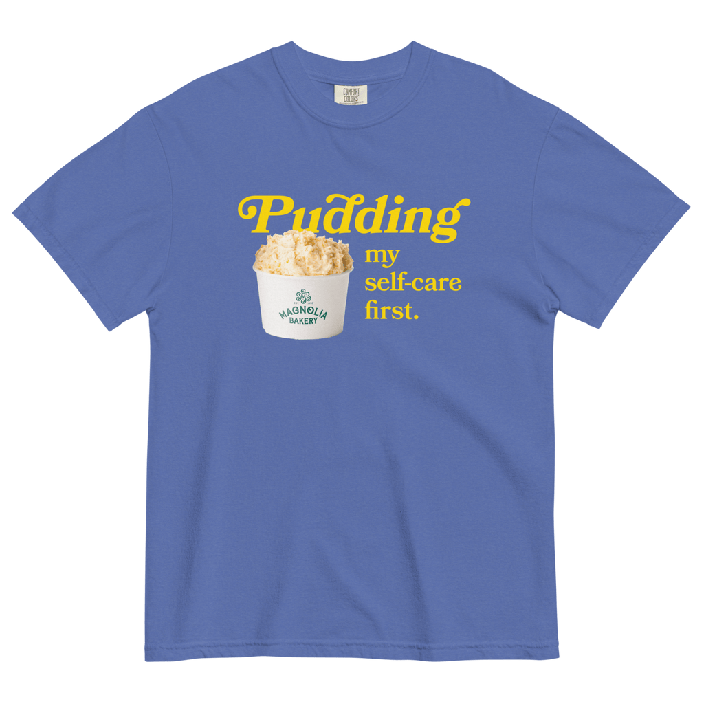 Pudding My Self-Care First T-Shirt Mystic Blue
