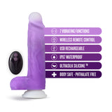 Neo Elite Encore Purple 8.5-Inch Long Vibrating Dildo
