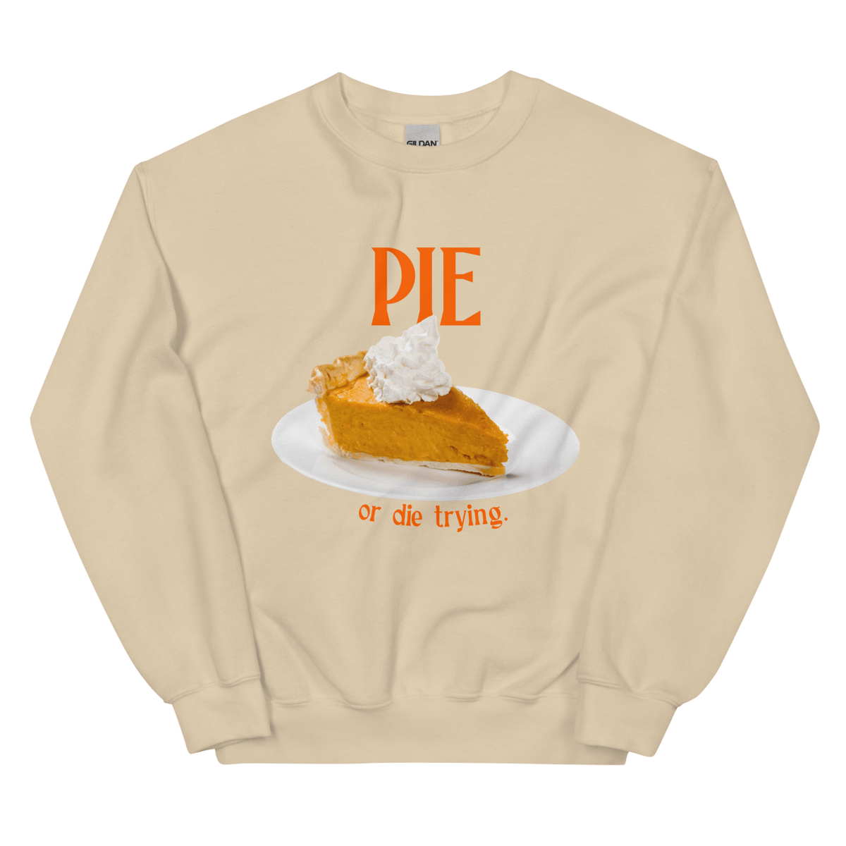 Pumpkin Pie or Die Trying Thanksgiving Sweatshirt