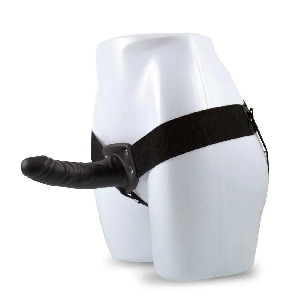 Dr. Skin 6-Inch Long Hollow Strap On Black