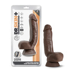 Dr. Skin Plus Realistic Chocolate 8.5-Inch Long Dildo