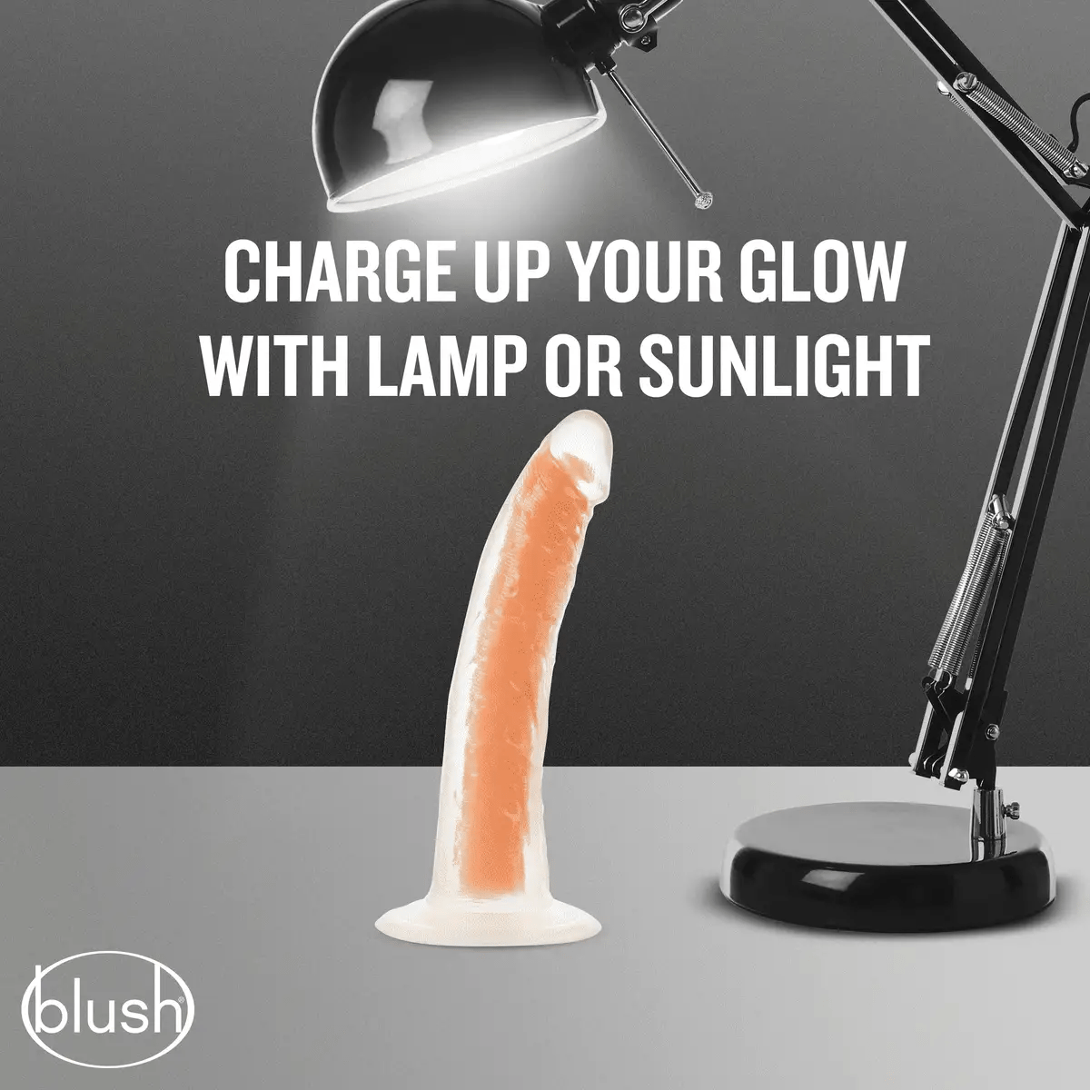 Neo Elite Lavo Glow In The Dark Neon Orange 7.5-Inch Long Dildo
