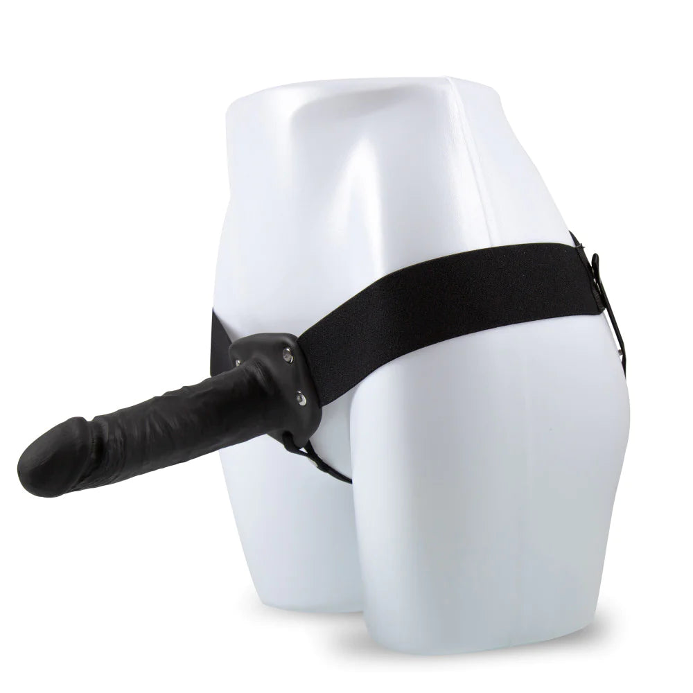 Dr. Skin 7-Inch Long Hollow Strap On Black