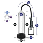 Performance VX3 Male Enhancement Clear/Black Pump