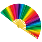 Rainbow Pride Bamboo Folding Fan