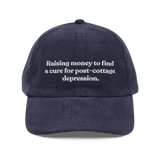 Raising money to find a cure for post-cottage depression Hat