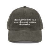 Raising money to find a cure for post-cottage depression Hat