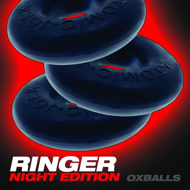 Oxballs Ringer Donut Cockring 3 Pack Night Edition