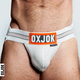 Oxballs Slingjock Slider Jock Strap - White Snow