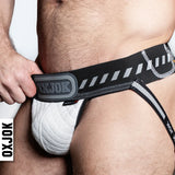 Oxballs Packer Cargo Quilt Slider-Strap Jock - White Snow