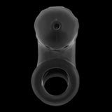 Oxballs Airlock Air-Lite Vented Silicone Chastity - Black Ice