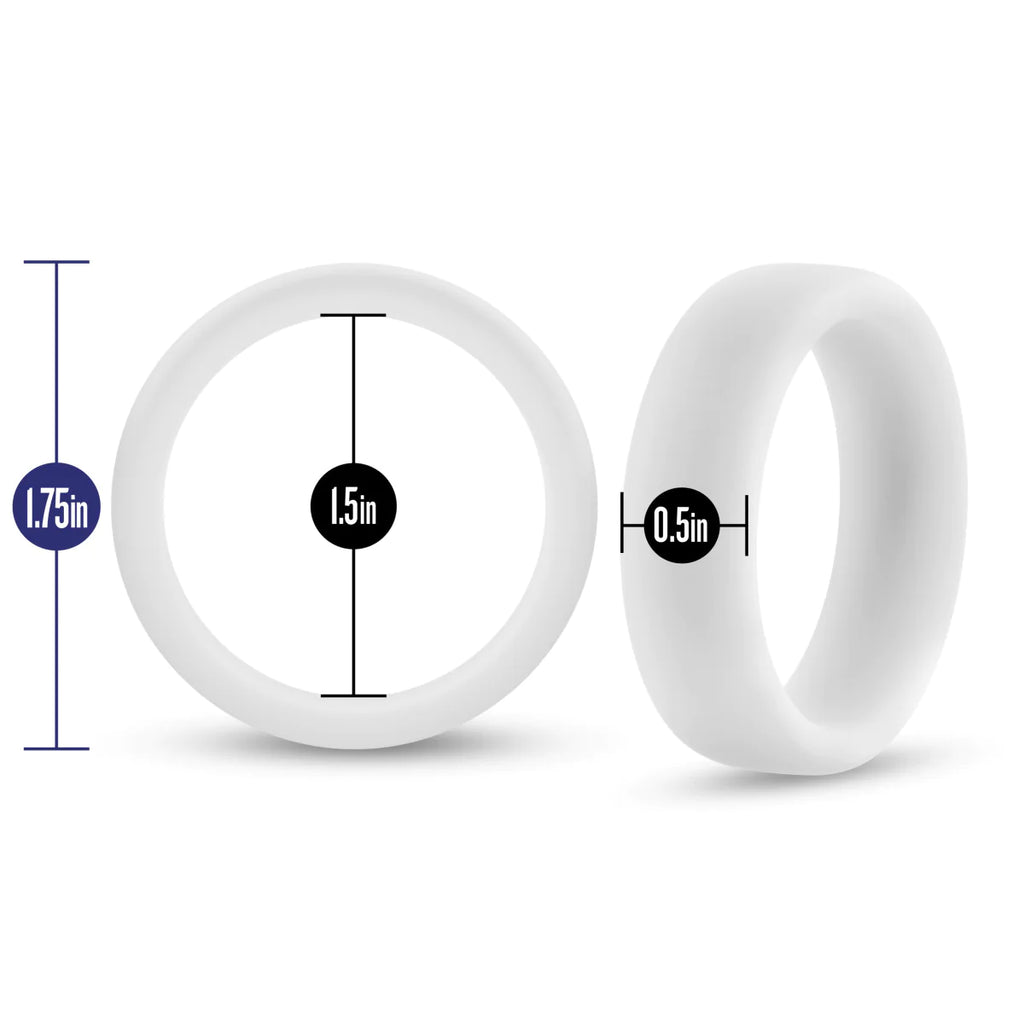 Performance Glo: Glow In The Dark White Penis Ring