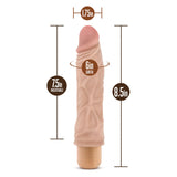 Dr. Skin Cock Vibe 10 Realistic Beige 8.5-Inch Long Vibrating Dildo
